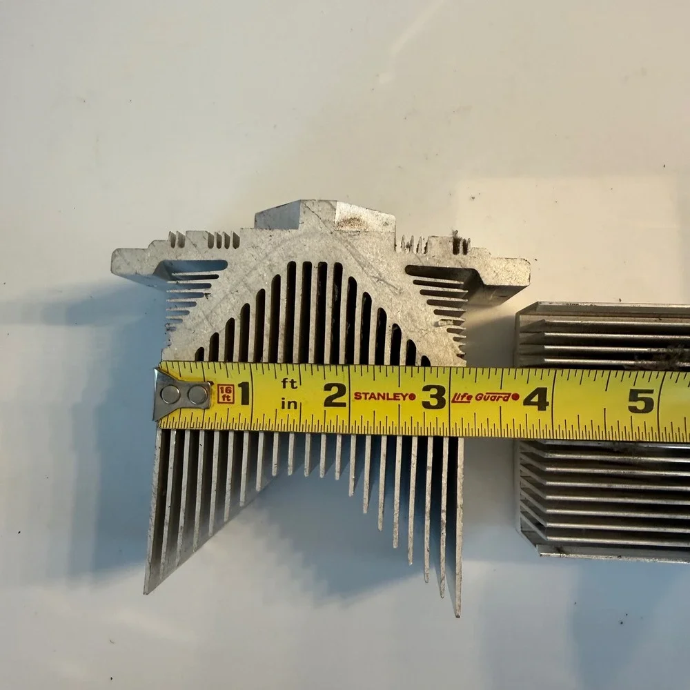 Dell Aluminum Heatsink Lot 2pc CN-0RC651-73307-9B3-03BV Silver CPU Cooler Fin